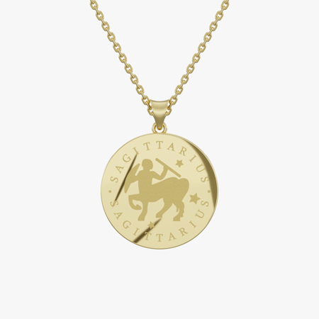 Sagittarius Birth Month Gold Pendant